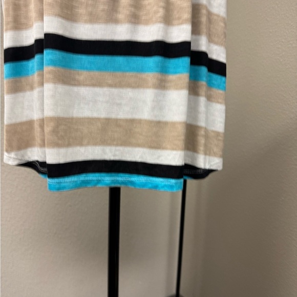 NY Collection Striped V-Neck Women's Top size XL NWT - Picture 4 of 7